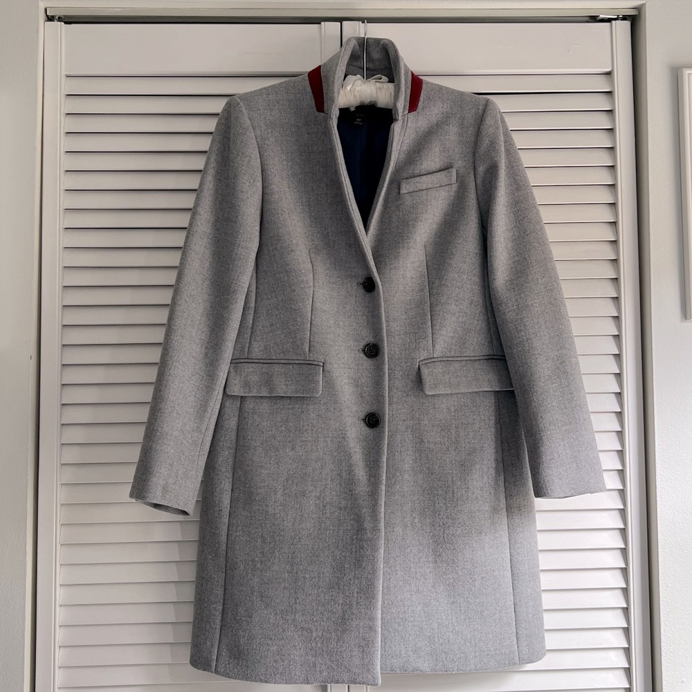 J.Crew Regent Coat in Heather Gray, 6P BARELY WORN